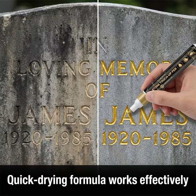 🐦Golden Tombstone Marker Pen for Restoring Faded Grave Inscriptions