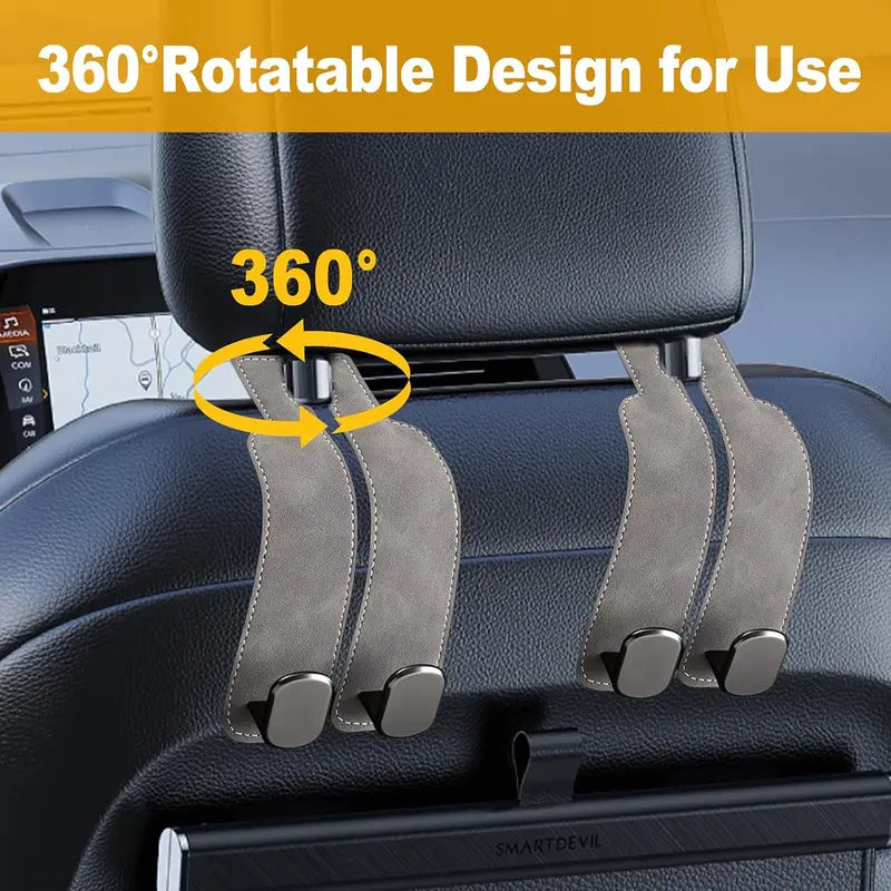 Universal Car Headrest Hanger Hooks Set