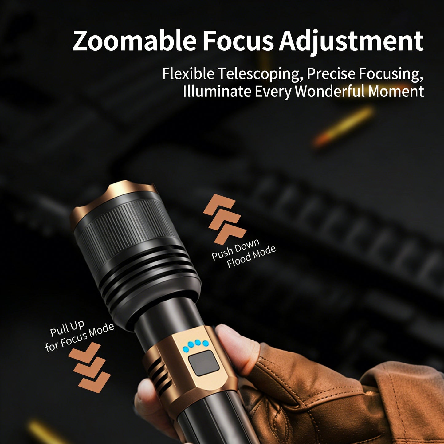 🔦Rechargeable Outdoor Long-Range Ultra-Bright Laser Flashlight