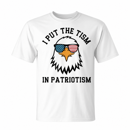 Comfort Colors "Put The Tism In Patriotism" Athletic Eagle Shirt – 2026 Funny Pure Cotton Streetwear Tee
