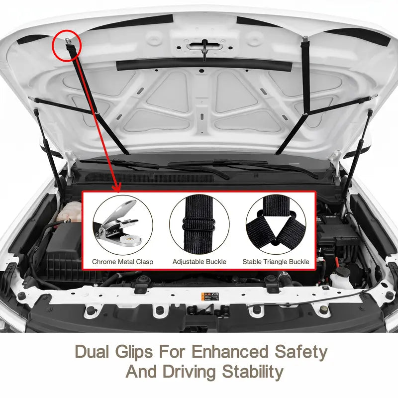 🇺🇸🚗American Flag Car Hood Cover With Dual Triangle Clips
