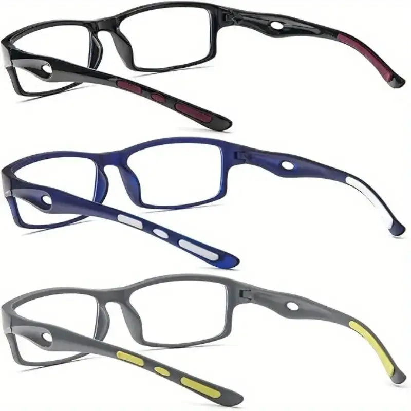 6PCS New Men's and Women's Retro Square High-definition Reading Glasses
