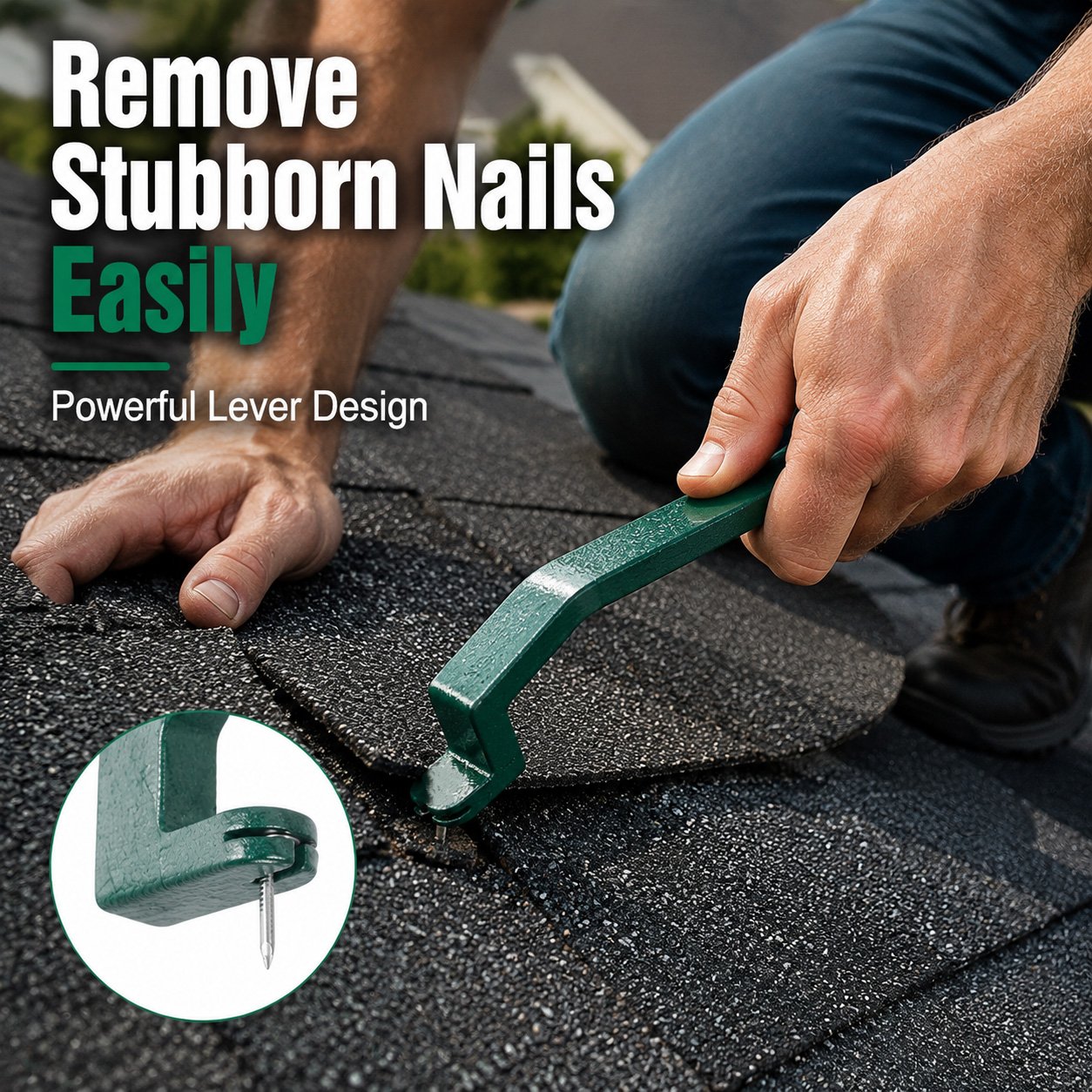 🏠🔨 2-in-1 Roofing Repair Tool – 🛠️Roofing Snake Shingle Remover Tool 💪✨