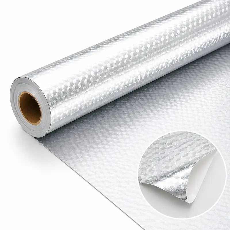 🔥Kitchen Wallpaper Oil Proof Sticker Aluminum Foil Backsplash Self
