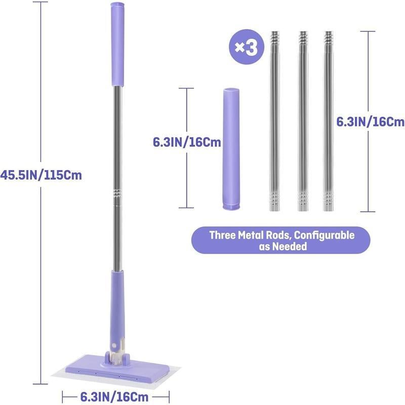 No-wash Mop, Uses Disposable Face Towel, Hands-Free Replacemen