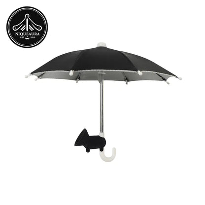 📱☂️Protection Phone Umbrella for Sun Universal Adjustable Piggy Suction Cup Phone Stand with Sun Shade Cover