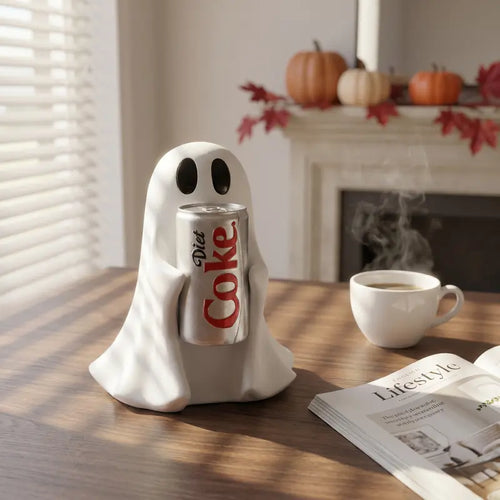 Ghost Holding Drink Resin Craft Ornament