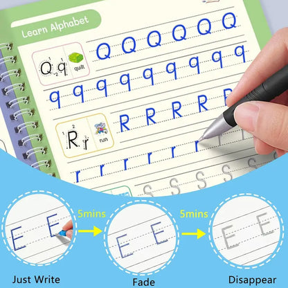4 Pcs Magic Grooved Practice Copybook