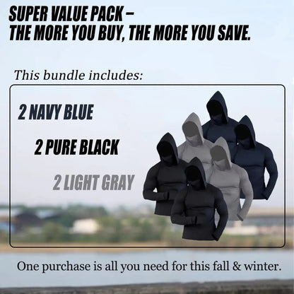 Men's Hoodie 6-Pack – 49% OFF | Slim Fit, UPF Sun Protection, Breathable