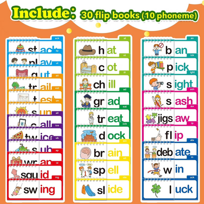 📚 50% OFF Kids Word Building Book – Interactive Phonics Activity Set For Early Reading & Vocabulary Learning