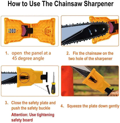 Portable Chainsaw Sharpener – Sharpen Your Saw Chain in Minutes, Fits 14–20 Inch Chainsaws