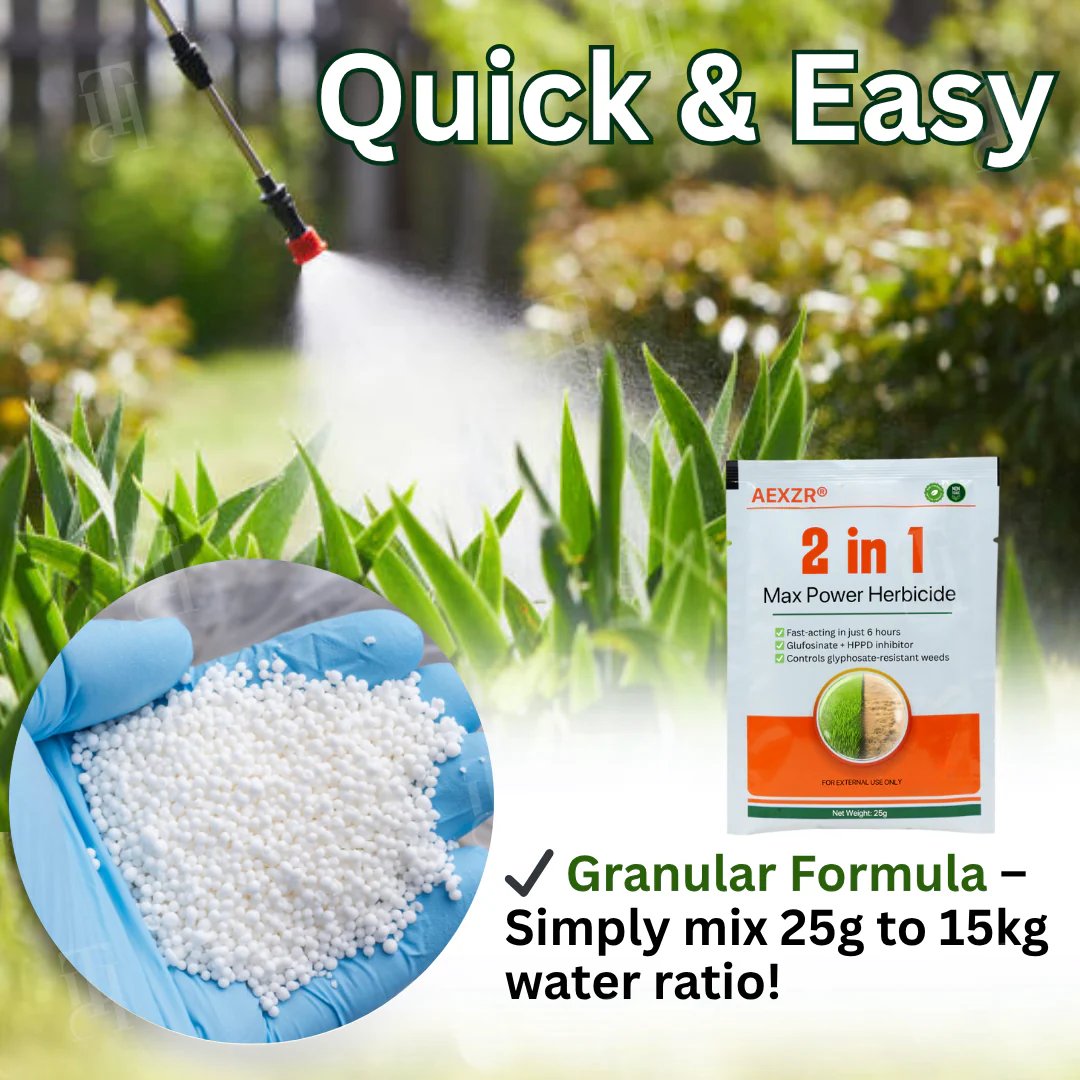 🏆 Professional Dual-Action Herbicide — Kills Toughest Weeds in 6 Hours! Non-Glyphosate Max Strength Formula ✨