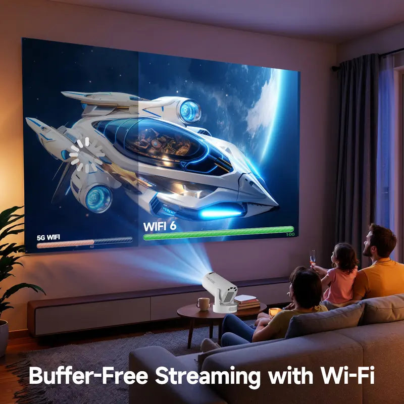 HY300Pro+ Mini Projector (10000:1 CR, 290ANSI Lumens)
