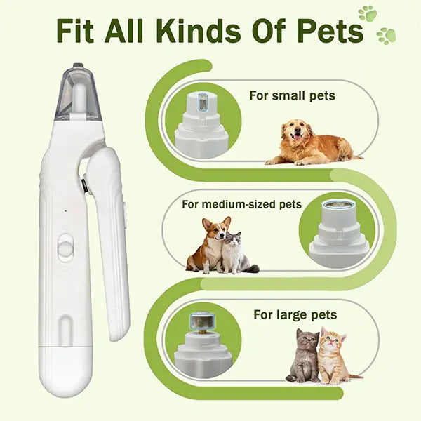2-in-1 pet nail clipper and grinder