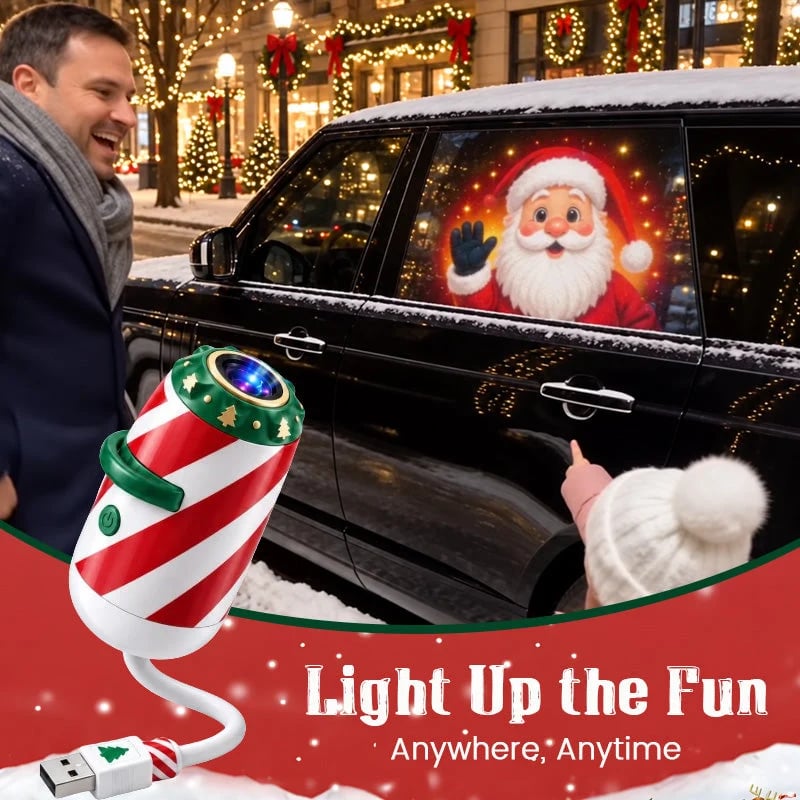 🎅🌠🎄 Merry Ride Christmas Car Projector Light – 5D Festive Projection Effect