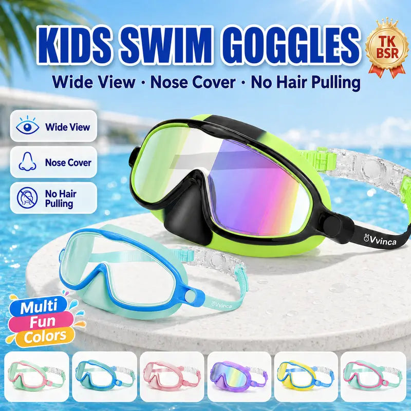 🏊🕶️Swim Goggles with Nose clip & Earplugs