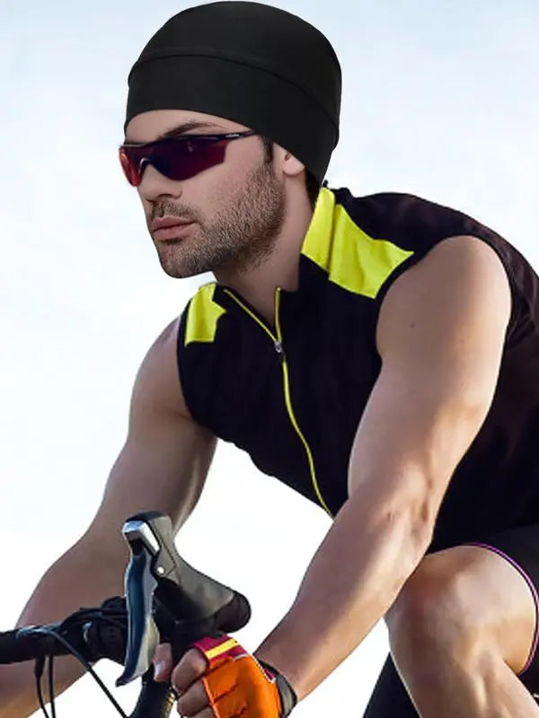 Unisex Plain Color Multifunctional Skull Caps 2026 Summer Sportive Beanie Fitted Hat
