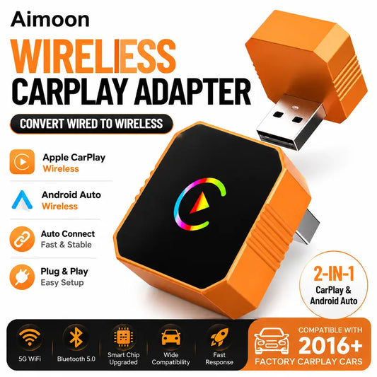 2026 Latest Wireless CarPlay Adapter 2-in-1