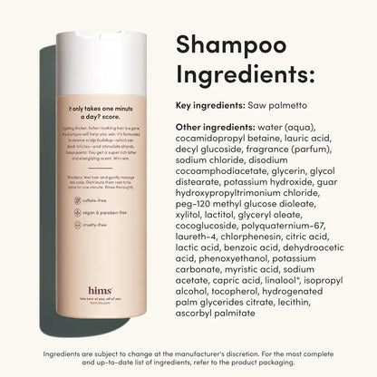 Men's Hair Care Shampoo and Conditioner Set - Thickening, Vegan, Hydrating, Scented, Moisturizing, Reduces Shedding, Color Safe - 2-Pack, 6.4oz