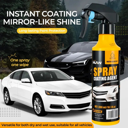 🚗✨Premium 3-in-1 High Protection Quick Car Nano Coating Spray | Hydrophobic Polish & Shine Shield