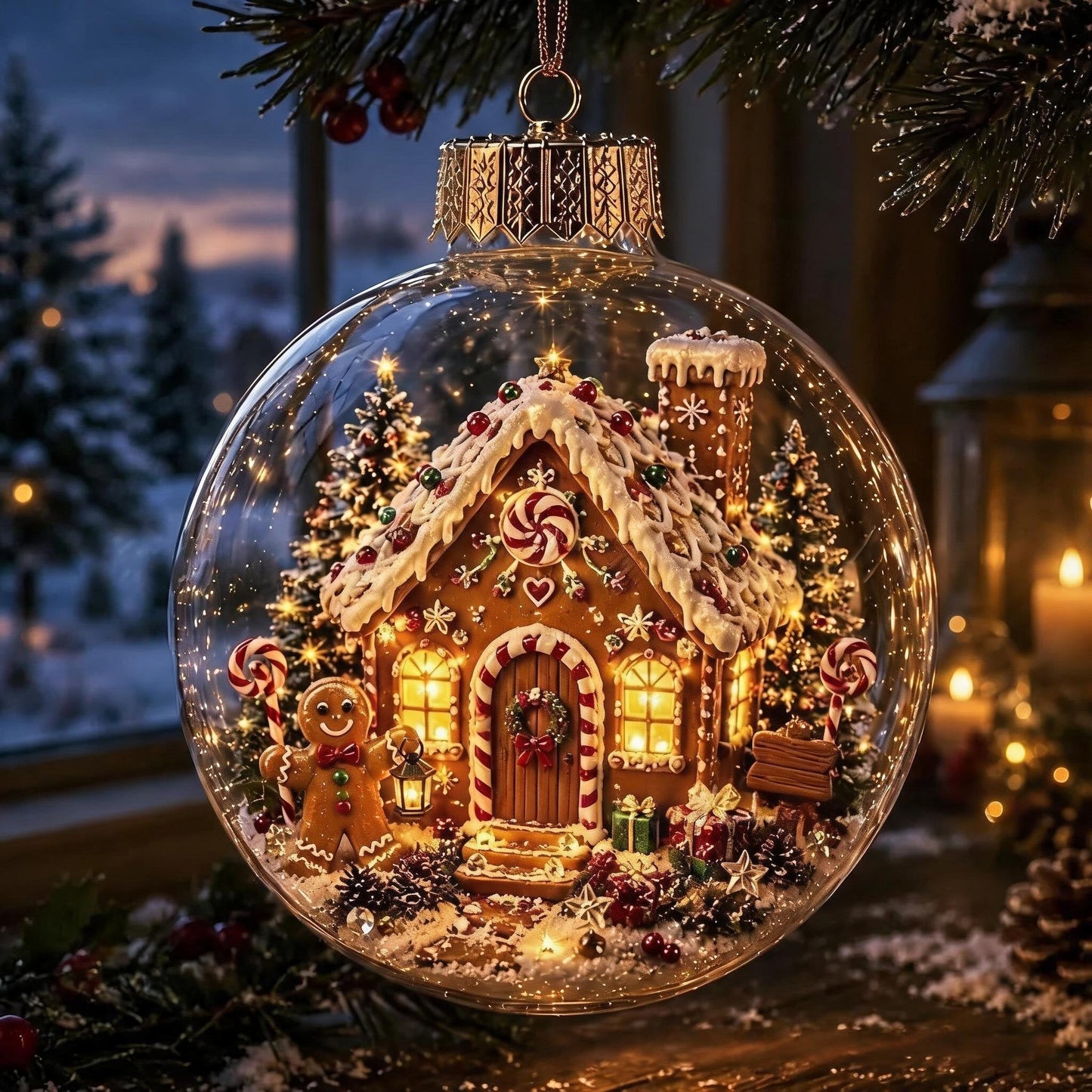 🎅Christmas Early Bird Sale🔥LAST DAY 50% OFF - 🎄Glowing Christmas Diorama Ornament – A Tiny Winter World in Your Hands