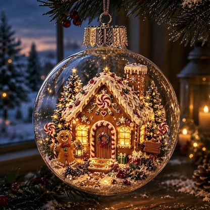 🎅Christmas Early Bird Sale🔥LAST DAY 50% OFF - 🎄Glowing Christmas Diorama Ornament – A Tiny Winter World in Your Hands