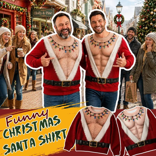 🎅 Hilarious Santa Illusion Christmas Long Sleeve Shirt