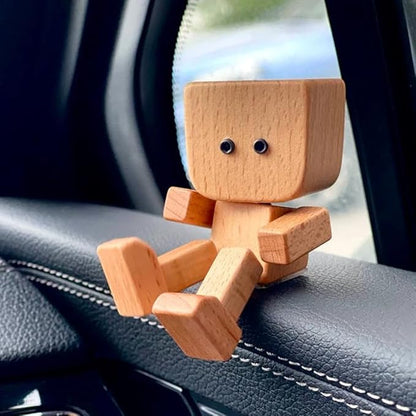 ❤🎁Shaking Feet Wooden Figure with 12PCS Magnetic Expressions