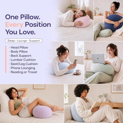 🪨Mellow CloudCool & Lush Pebble Pillow | Washable Removable Cover Cushion