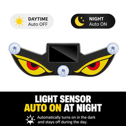 🚗👁️2 - PACK Dynamic LED Car Rear Window Display – Vampire Devil Eye Emoji Panel