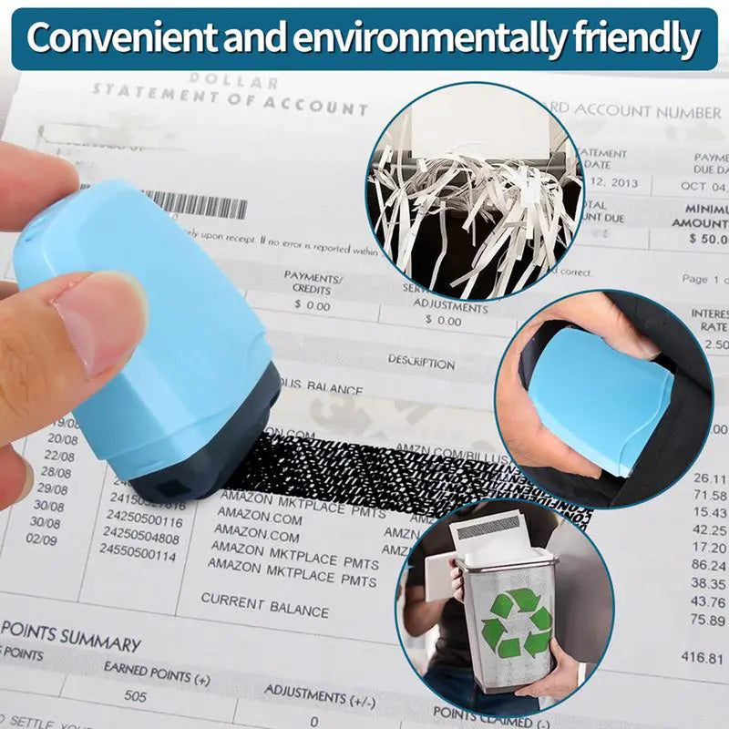 Identity Theft Protection Roller Stamp for Hiding Sensitive Information