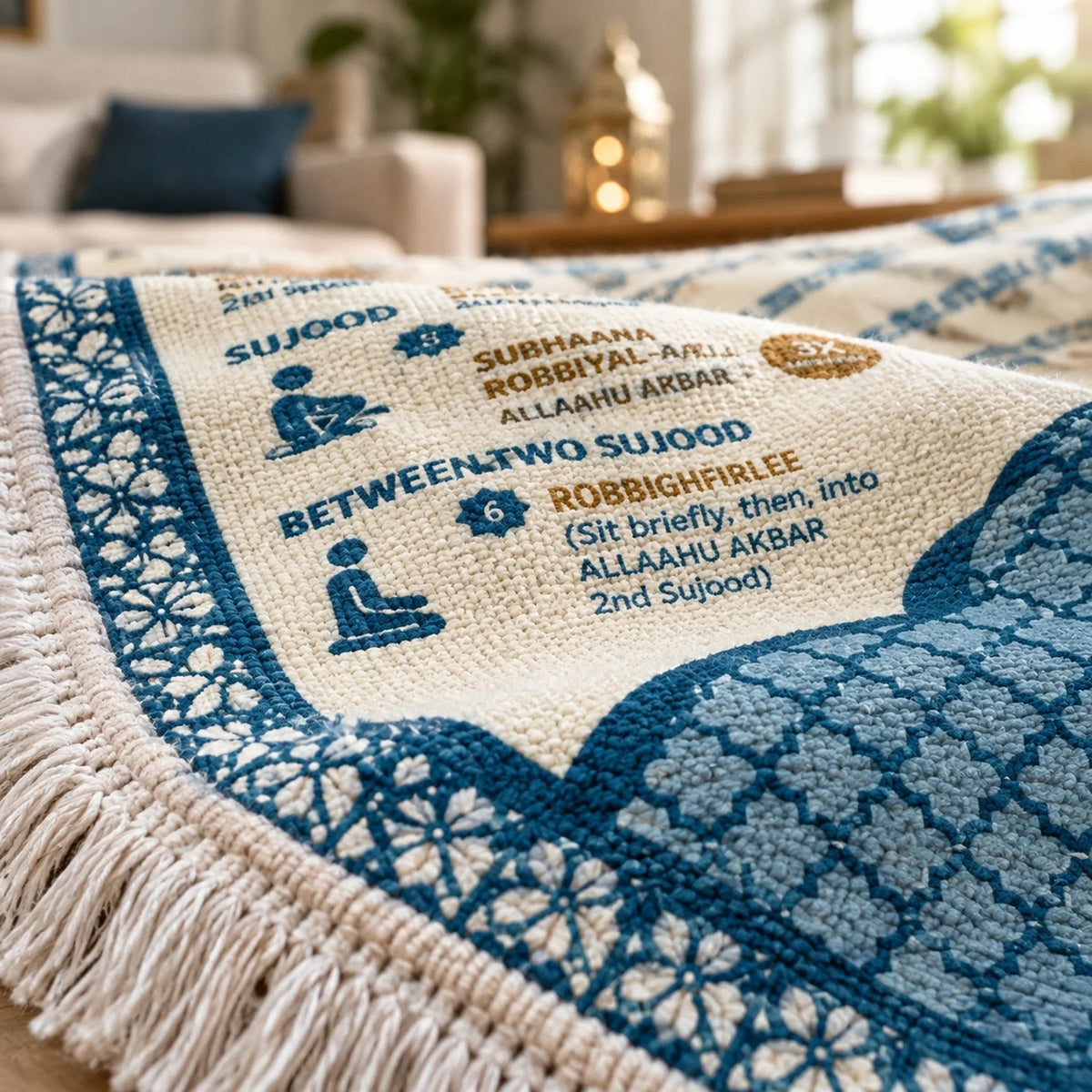 ⏰Step-by-Step Phonetic Padded Prayer Mat