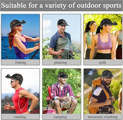 🔥Buy 2 Free Shipping ✨Cooling Solar Fan Hat – UV Protection & Breathable Mesh