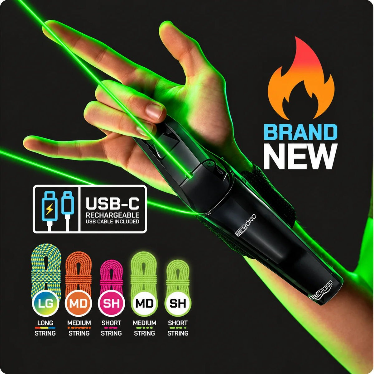 🔥 LAST DAY 50% OFF - 🕷 Rechargeable Wrist String Launcher with UV-Reactive & Glow-in-the-Dark Strings for Kids & Adults 🎁Buy 2 Free Shipping