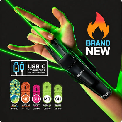 🔥 LAST DAY 50% OFF - 🕷 Rechargeable Wrist String Launcher with UV-Reactive & Glow-in-the-Dark Strings for Kids & Adults 🎁Buy 2 Free Shipping