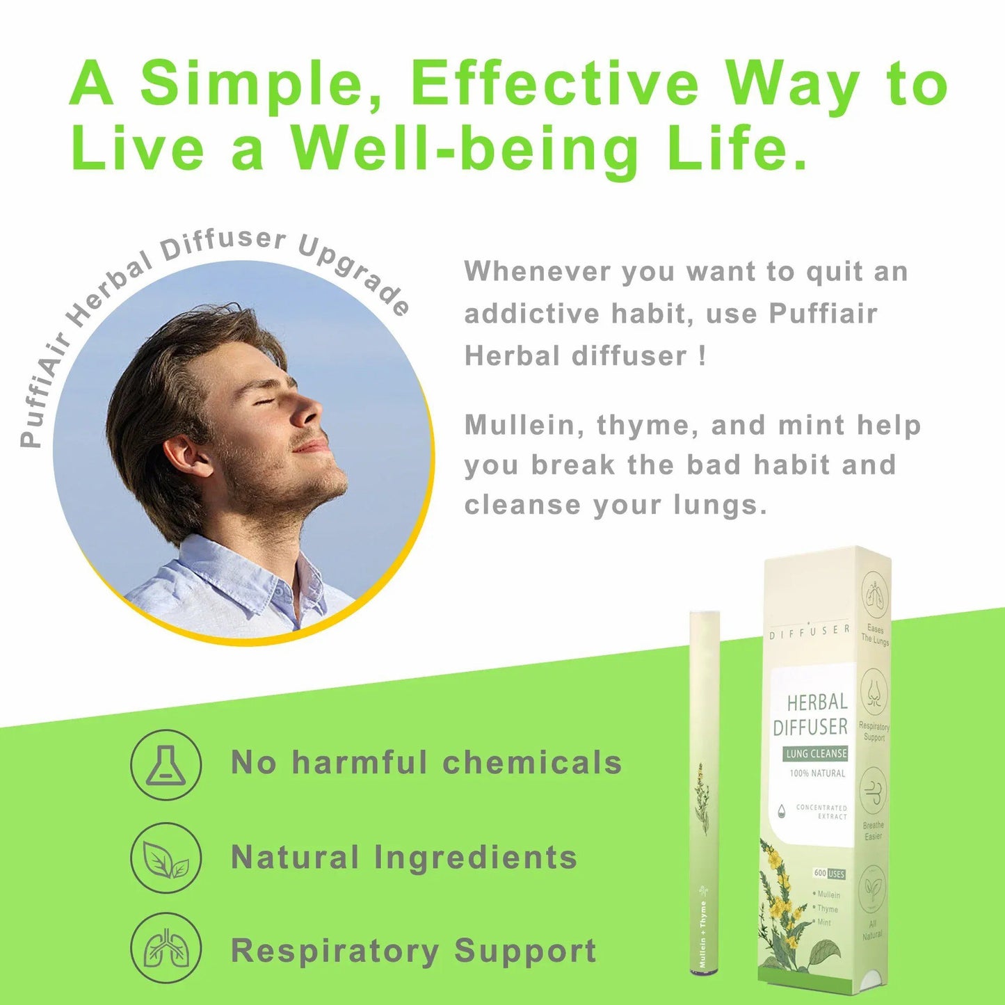 Hot Sale 70% OFF !⚡50K+ SOLD!🔥🔥Pure Herbal Diffuser for Natural Health Support