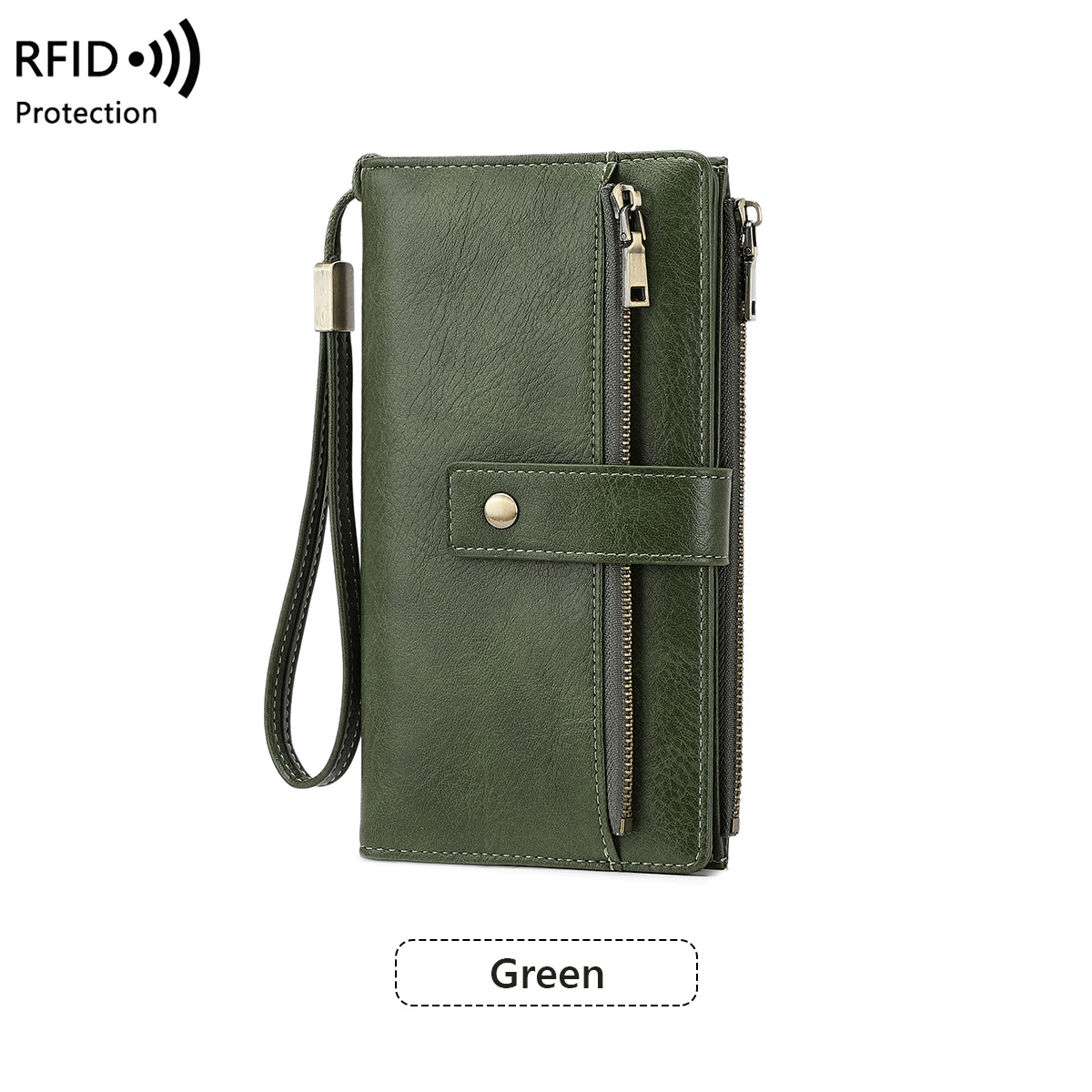 🔥Women's Retro Style RFID Blocking Tri-fold Wallet