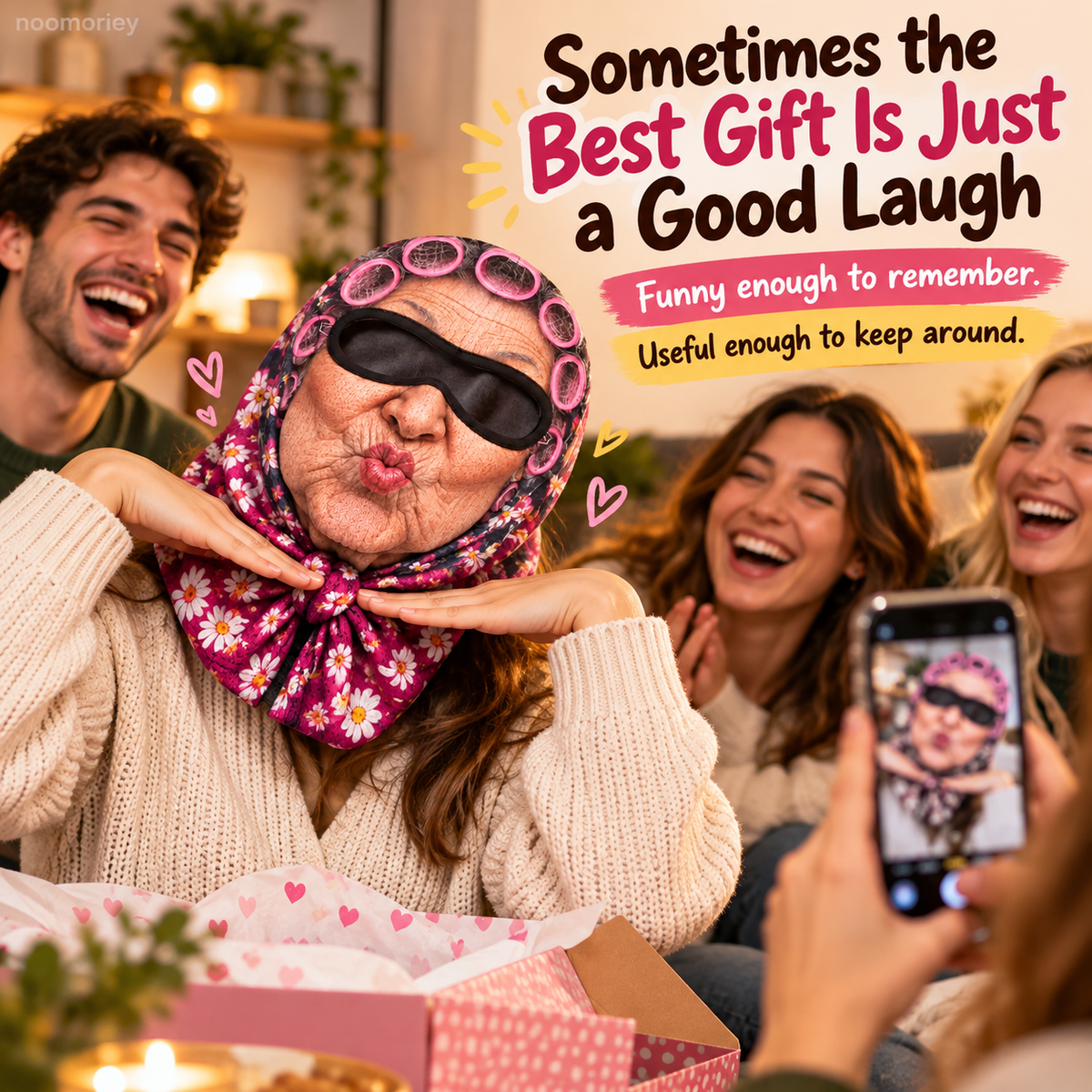 Funny Grandma Print Ski Mask