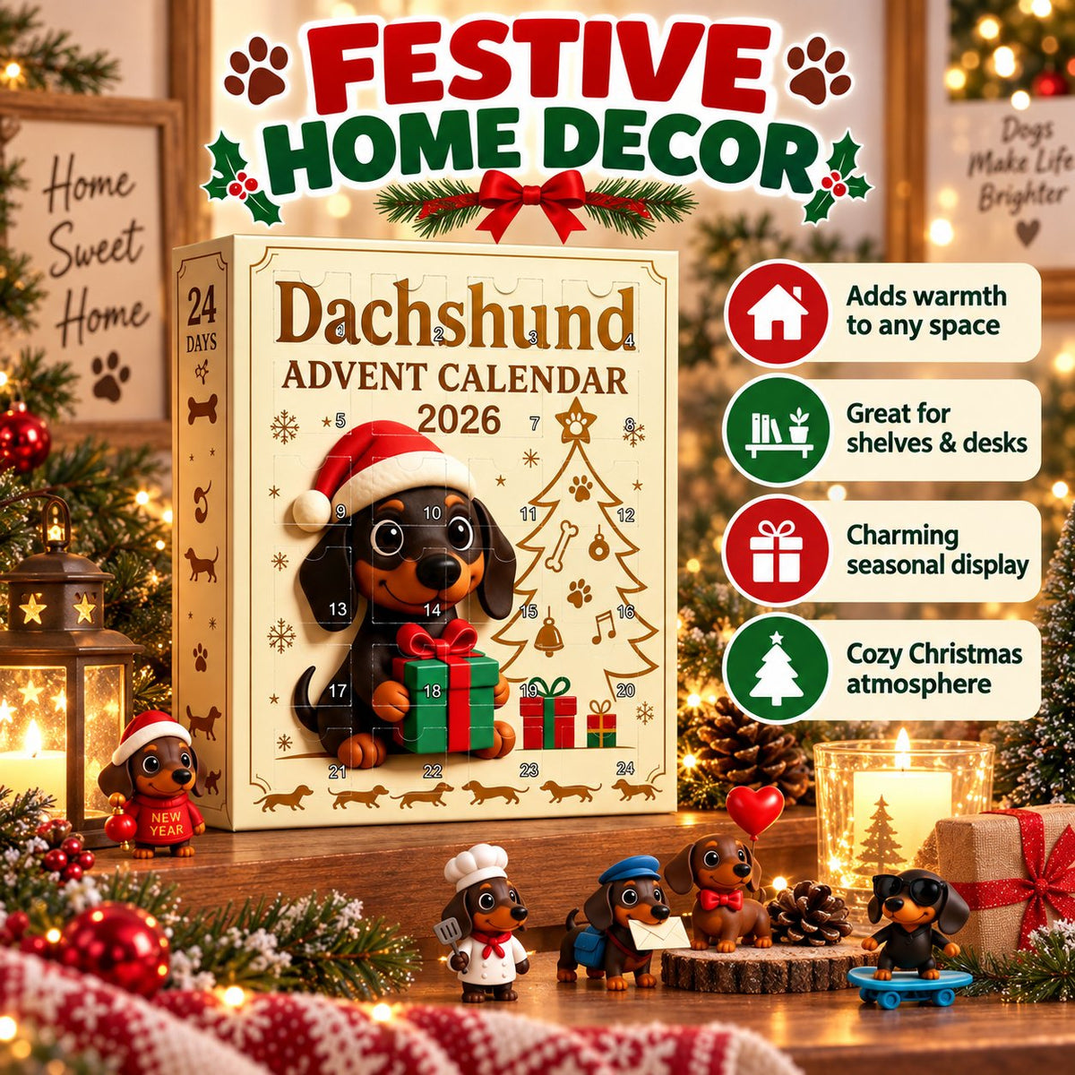 🐶🎄 Dachshund Advent Calendar