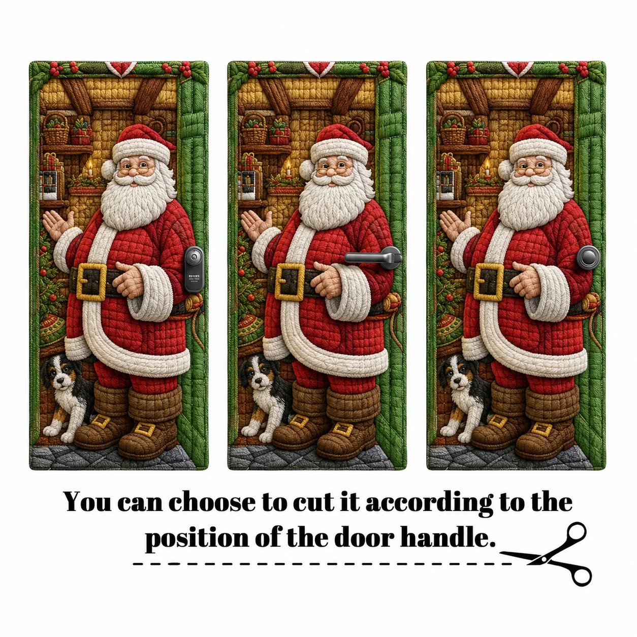 🎉🔥Last day with huge discounts!🌟2026 3D Christmas front door decoration