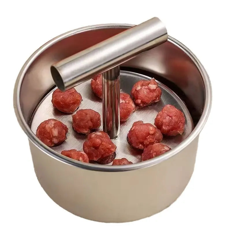 🔥Flash Sale 49% OFF✨ Upgrade 6/12‑Hole Manual Meatball Maker Tool, Stainless Steel Meatball Mold, Home Kitchen Cooking Gadget