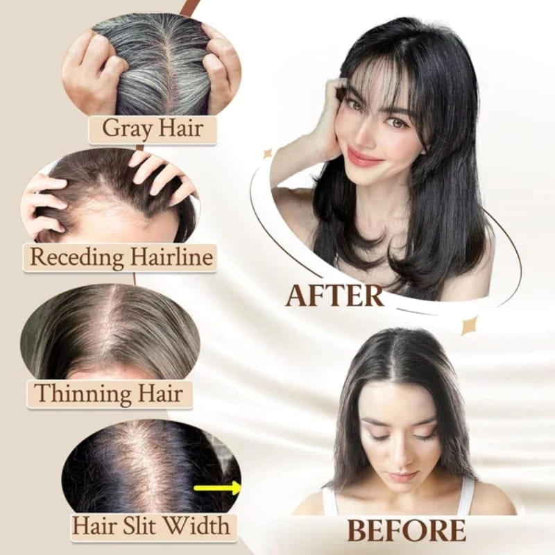 💥Superior Quality-Natural Hair Toppers With Bangs For Women