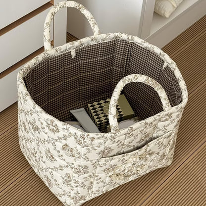 🚗Car Storage Basket with Handle | Foldable & Washable Multi-Purpose Fabric Box