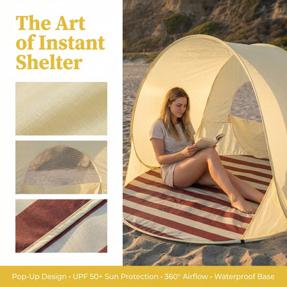 Pop-Up Beach Tent with UV Protection