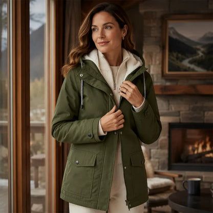 🏆 LIMITED TIME 65% OFF ❤️‍🔥 Women's Plush-Lined Windproof Hooded Jacket
