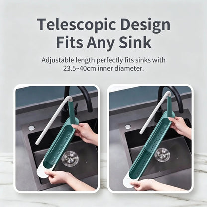 🧼Save 49% Today —  Extendable Sink Organizer with Towel Rack