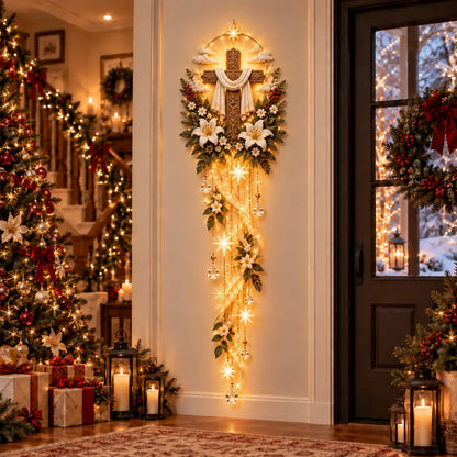 ⏳ Last Day 49% OFF – ✝️ Nativity Starfall Wall Light | Warm Golden Bethlehem Glow for Christmas Walls & Faith-Filled Homes ⭐