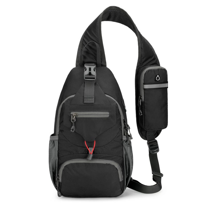 🎒Packable Small Crossbody Sling Backpack with Side Pouch