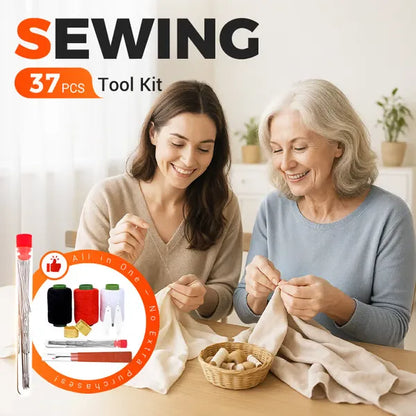 Hot Sale 49% Off 🧵 37Pcs Sewing Tool Set with Big Eye Easy-Thread Needles ✂️