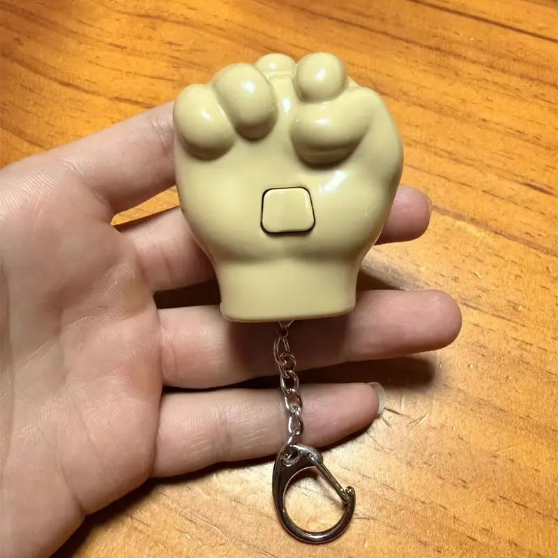 Retractable middle finger prank pendant